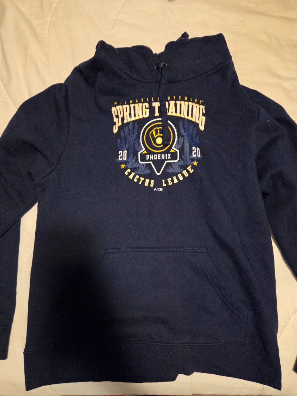 Brewers 2020 Spring Training Hoodie, like new, Size Medium Fanatics